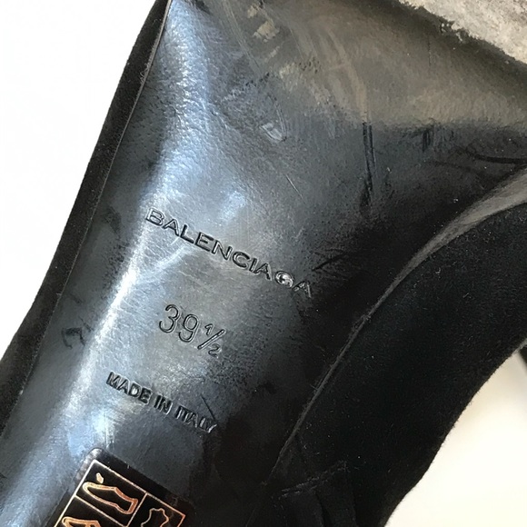 Balenciaga Suede/Leather Ankle Booties Heels - Picture 10 of 16